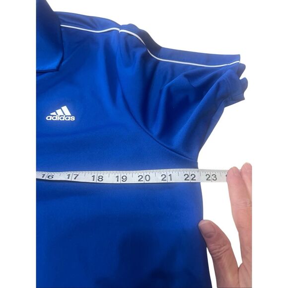 Adidas Mens Polo  Blue/White Sz L NWOT - Picture 5 of 6